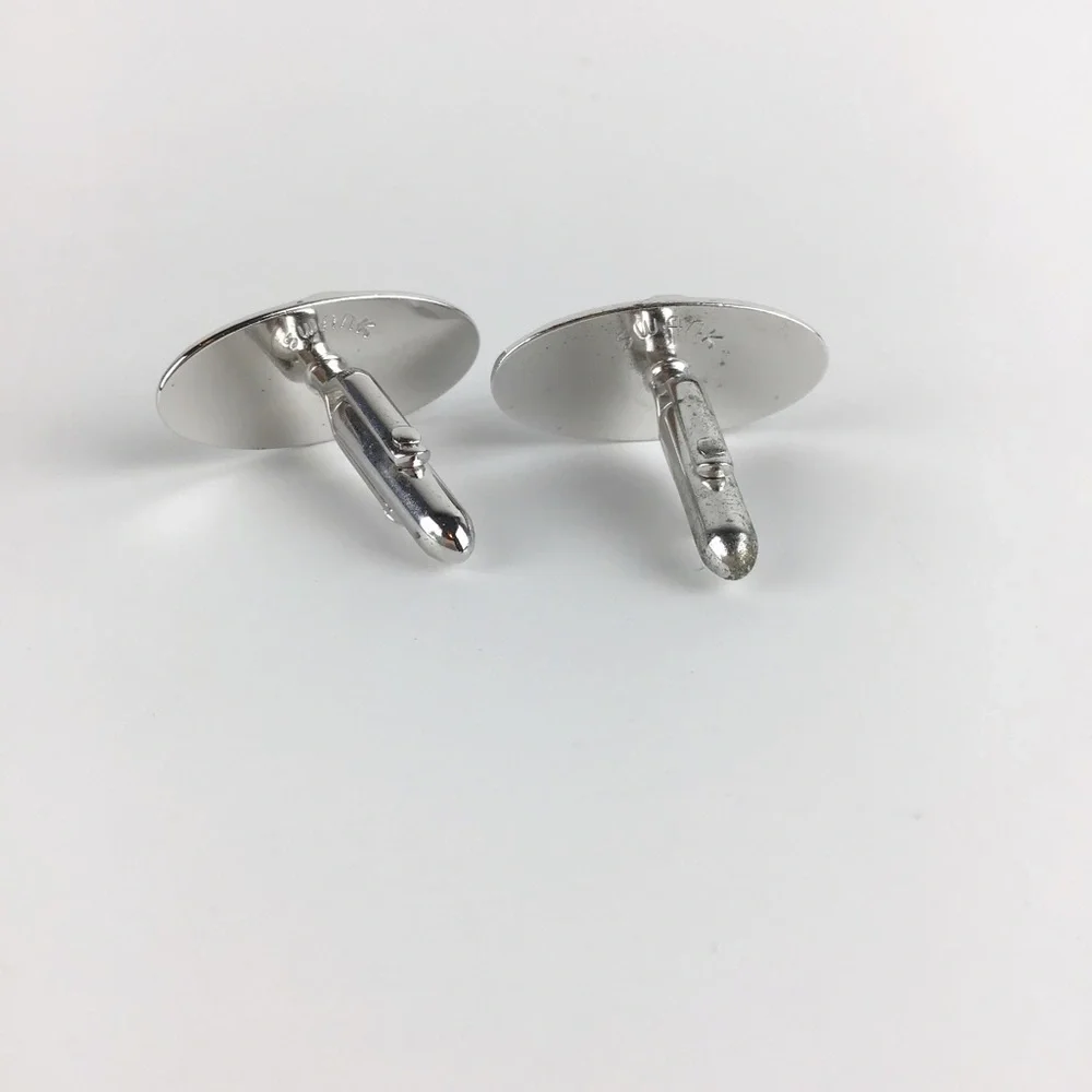 Vintage Swank Silver Cuff Links